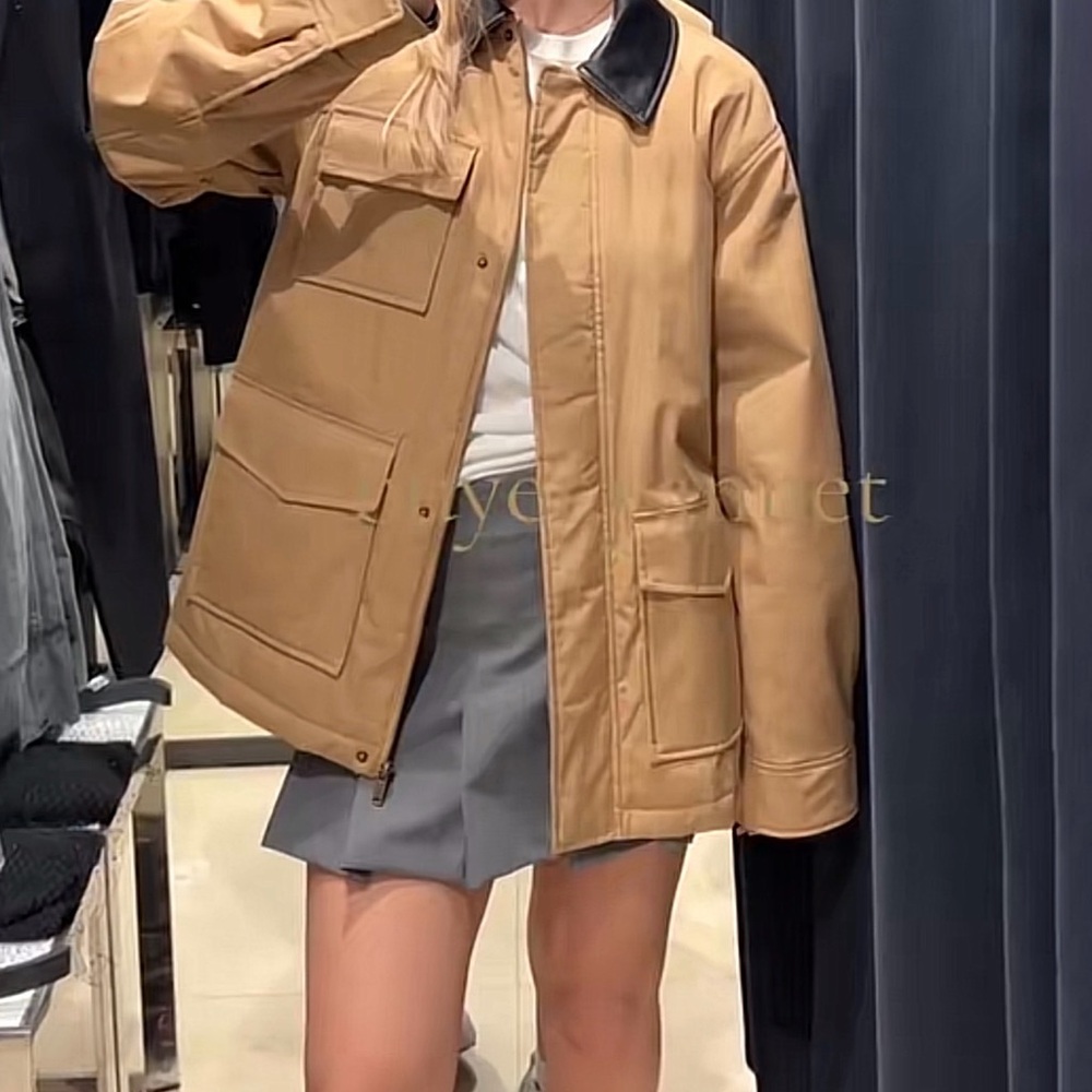 Zara COMBINATION QUILTED JACKET
